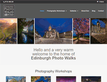 Tablet Screenshot of edinburghphotowalks.com